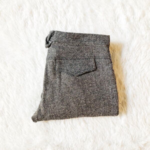 Acciaio Wool Houndstooth Capri Pant Brown Beige S